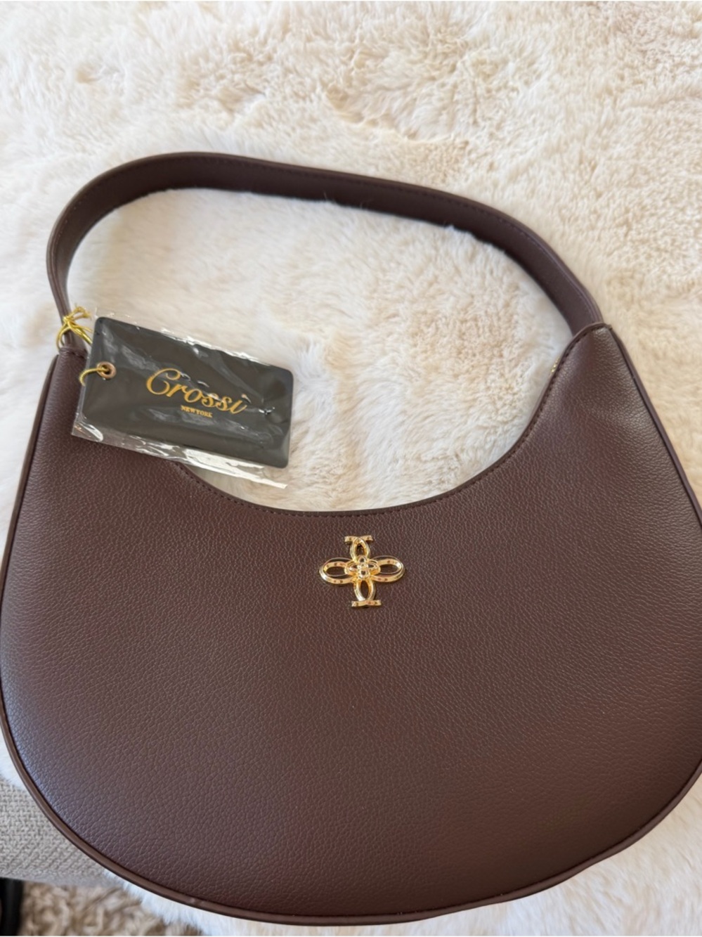 Grossi New York Dark Brown Shoulder Bag - Picture 6 of 6